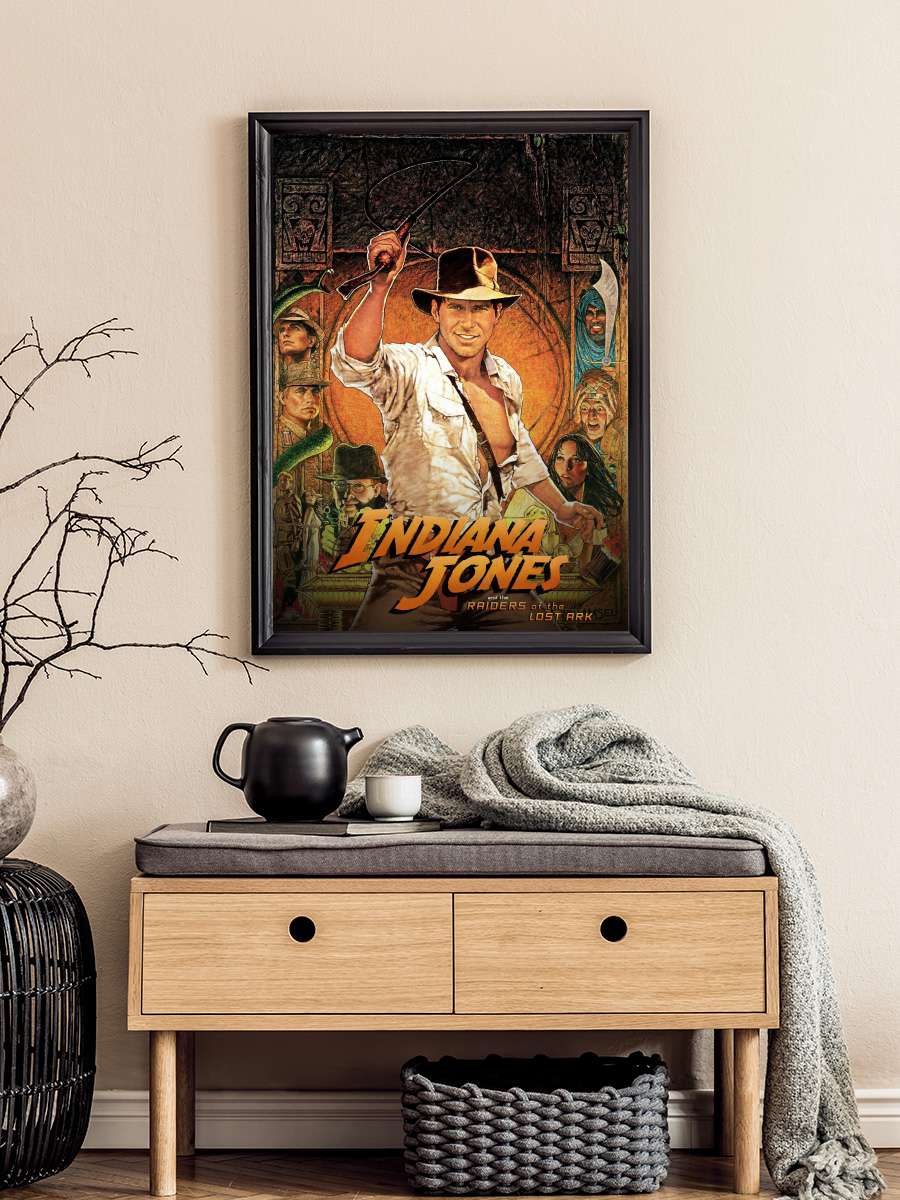 Indiana Jones: Kutsal Hazine Avcıları - Raiders of the Lost Ark Film Tablo Siyah Çerçeveli Film Poster Afiş Tablo