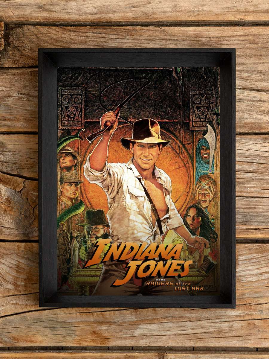 Indiana Jones: Kutsal Hazine Avcıları - Raiders of the Lost Ark Film Tablo Siyah Çerçeveli Film Poster Afiş Tablo