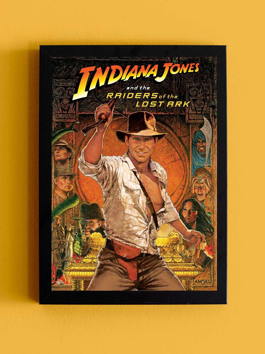 Indiana Jones: Kutsal Hazine Avcıları - Raiders of the Lost Ark Film Tablo Siyah Çerçeveli Film Poster Afiş Tablo