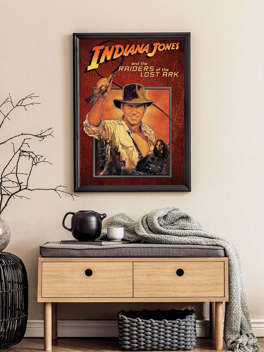 Indiana Jones: Kutsal Hazine Avcıları - Raiders of the Lost Ark Film Tablo Siyah Çerçeveli Film Poster Afiş Tablo