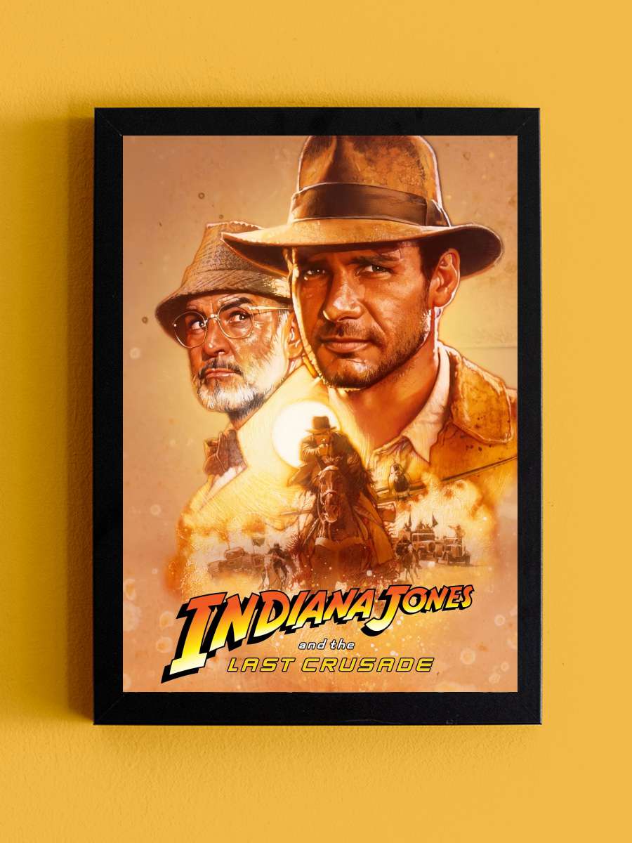 Indiana Jones: Son Macera - Indiana Jones and the Last Crusade Film Tablo Siyah Çerçeveli Film Poster Afiş Tablo