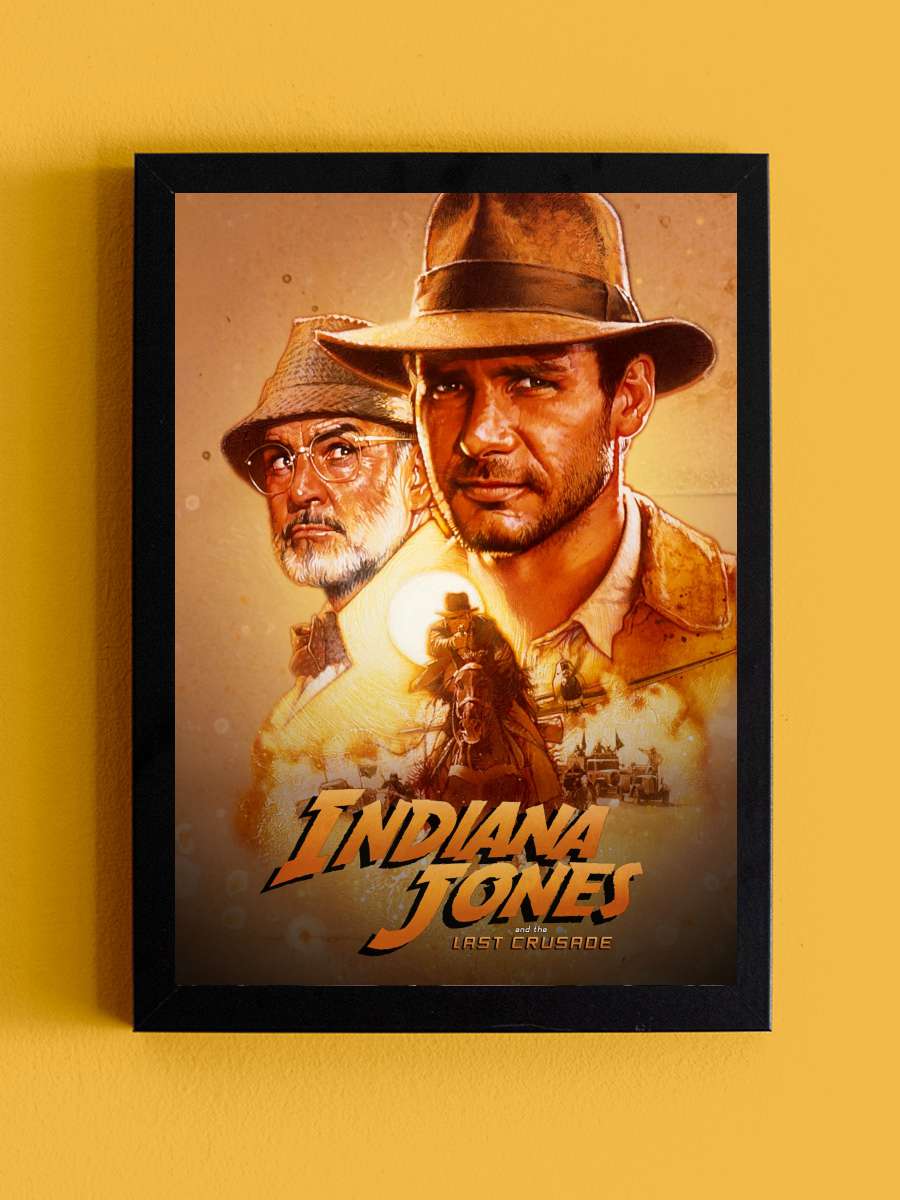 Indiana Jones: Son Macera - Indiana Jones and the Last Crusade Film Tablo Siyah Çerçeveli Film Poster Afiş Tablo