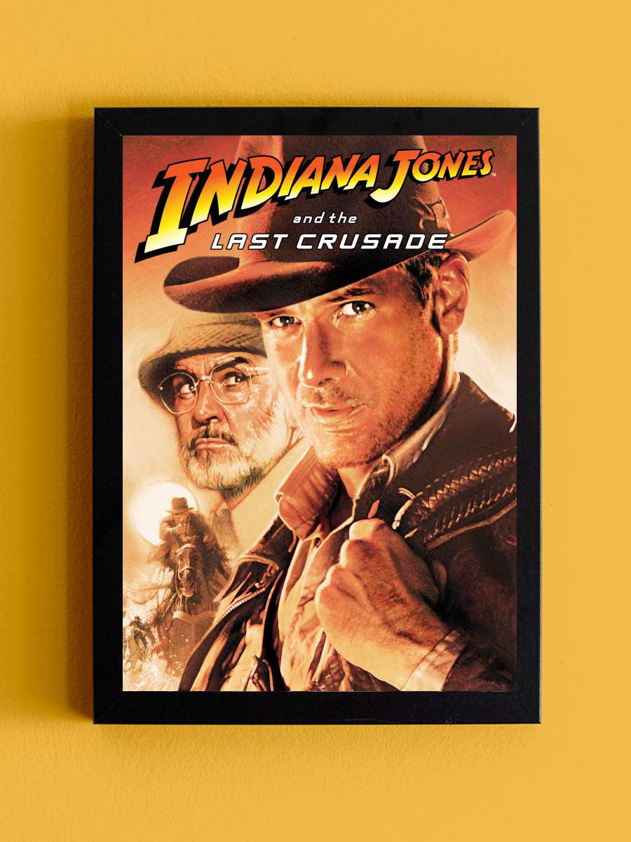 Indiana Jones: Son Macera - Indiana Jones and the Last Crusade Film Tablo Siyah Çerçeveli Film Poster Afiş Tablo