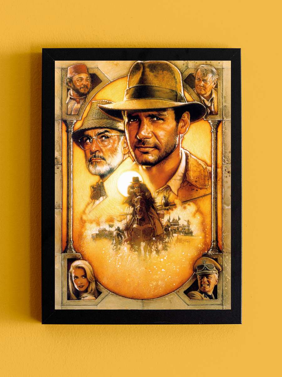 Indiana Jones: Son Macera - Indiana Jones and the Last Crusade Film Tablo Siyah Çerçeveli Film Poster Afiş Tablo