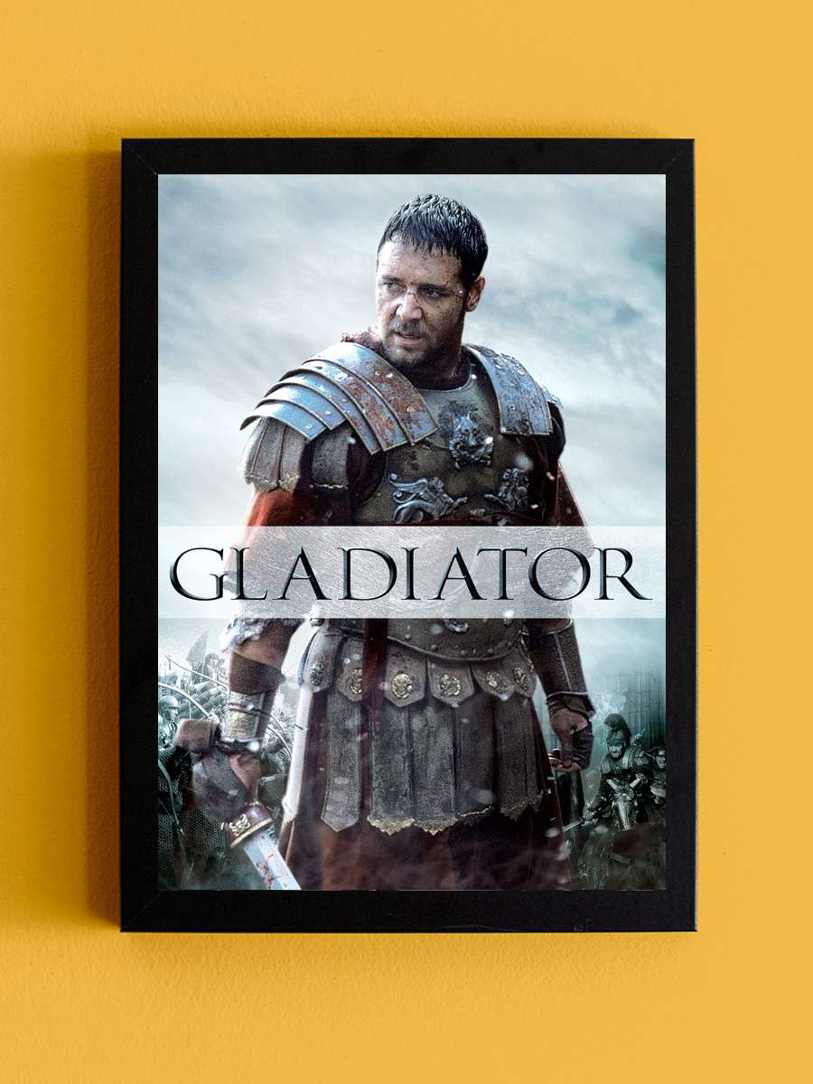 Gladyatör - Gladiator Film Tablo Siyah Çerçeveli Film Poster Afiş Tablo