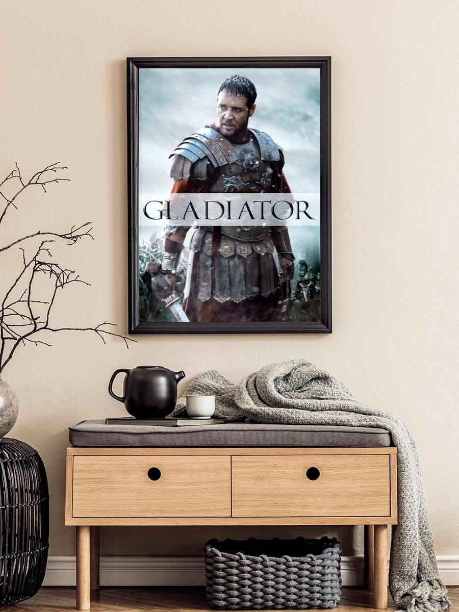 Gladyatör - Gladiator Film Tablo Siyah Çerçeveli Film Poster Afiş Tablo