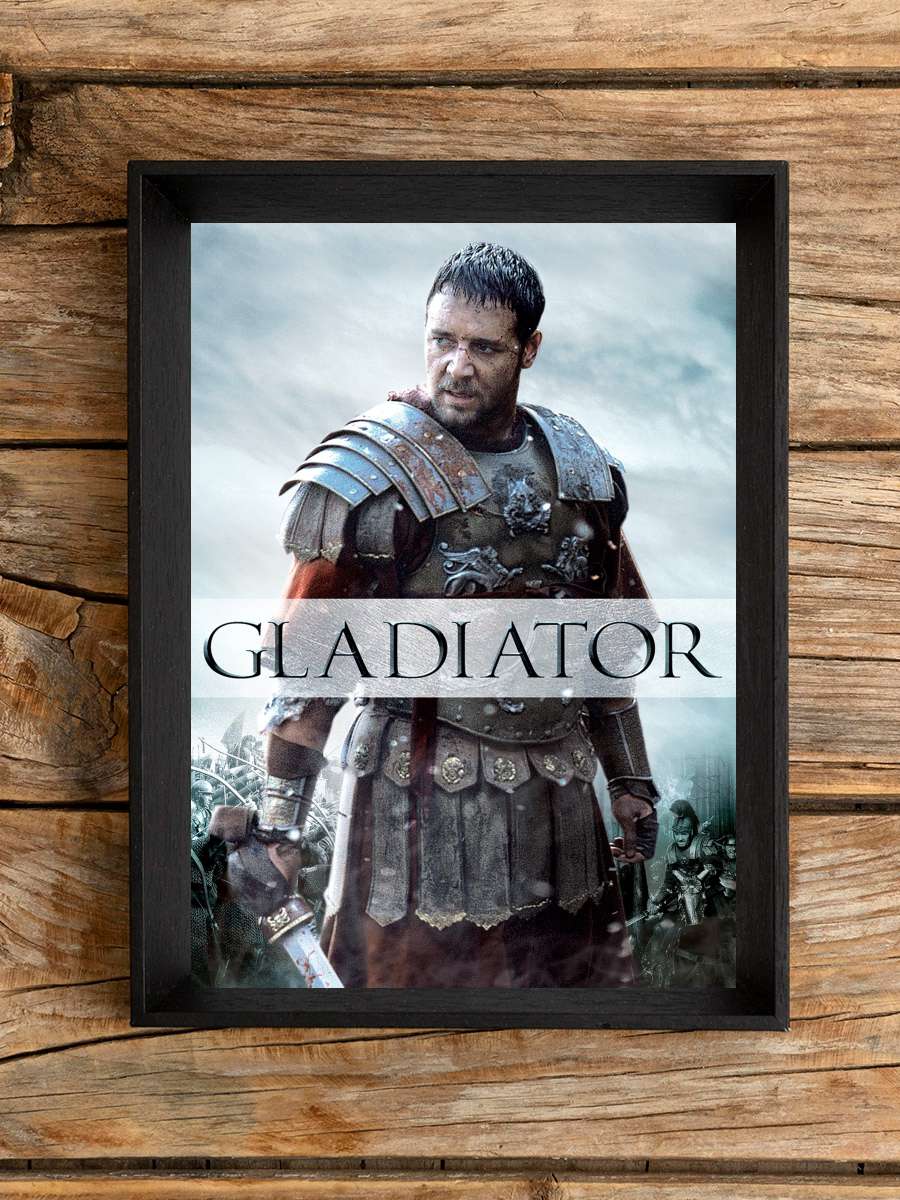 Gladyatör - Gladiator Film Tablo Siyah Çerçeveli Film Poster Afiş Tablo