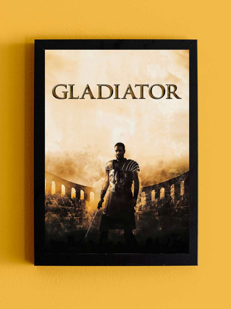 Gladyatör - Gladiator Film Tablo Siyah Çerçeveli Film Poster Afiş Tablo