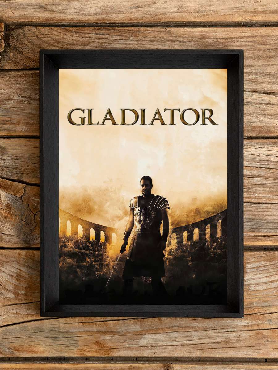 Gladyatör - Gladiator Film Tablo Siyah Çerçeveli Film Poster Afiş Tablo