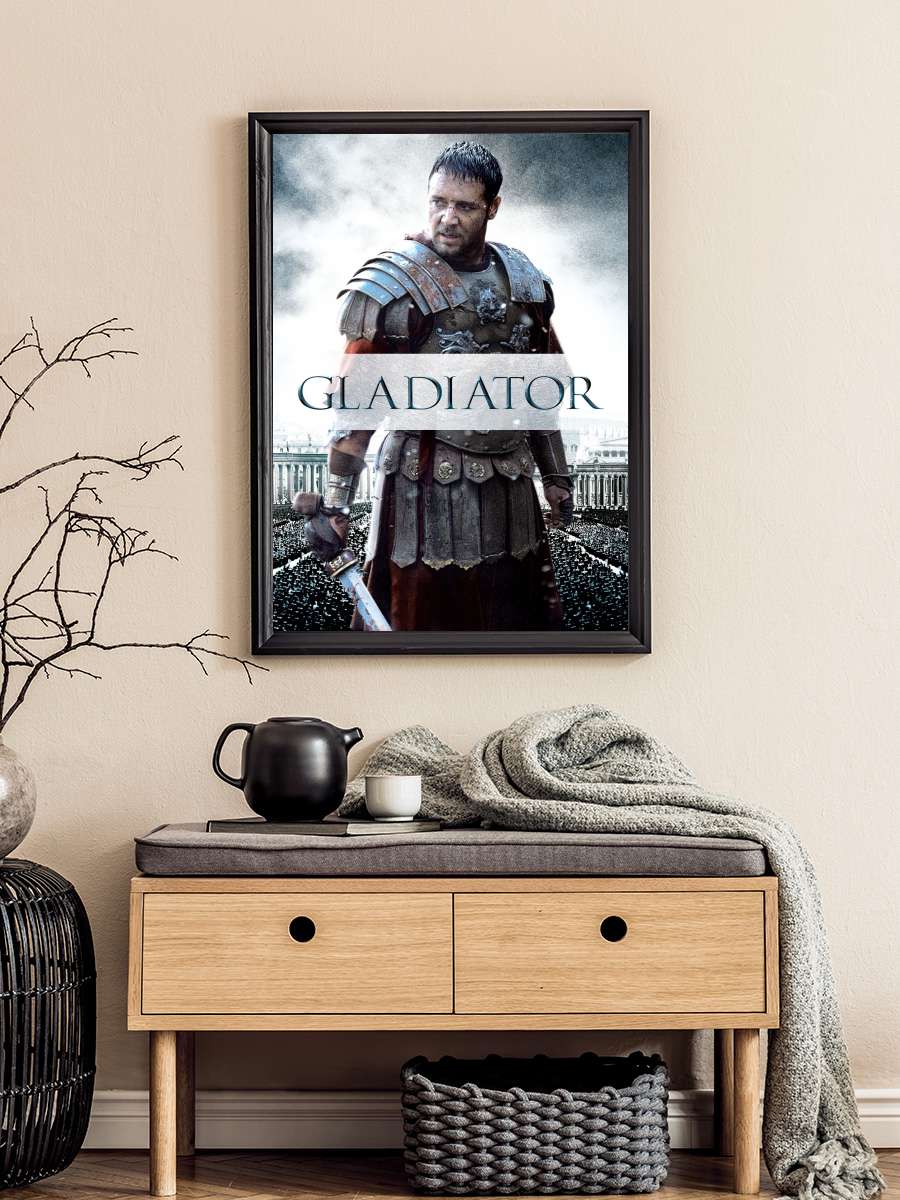 Gladyatör - Gladiator Film Tablo Siyah Çerçeveli Film Poster Afiş Tablo