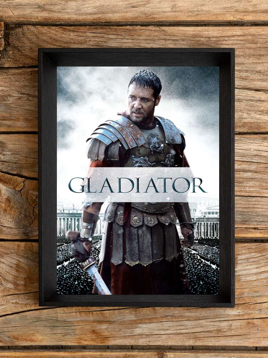 Gladyatör - Gladiator Film Tablo Siyah Çerçeveli Film Poster Afiş Tablo