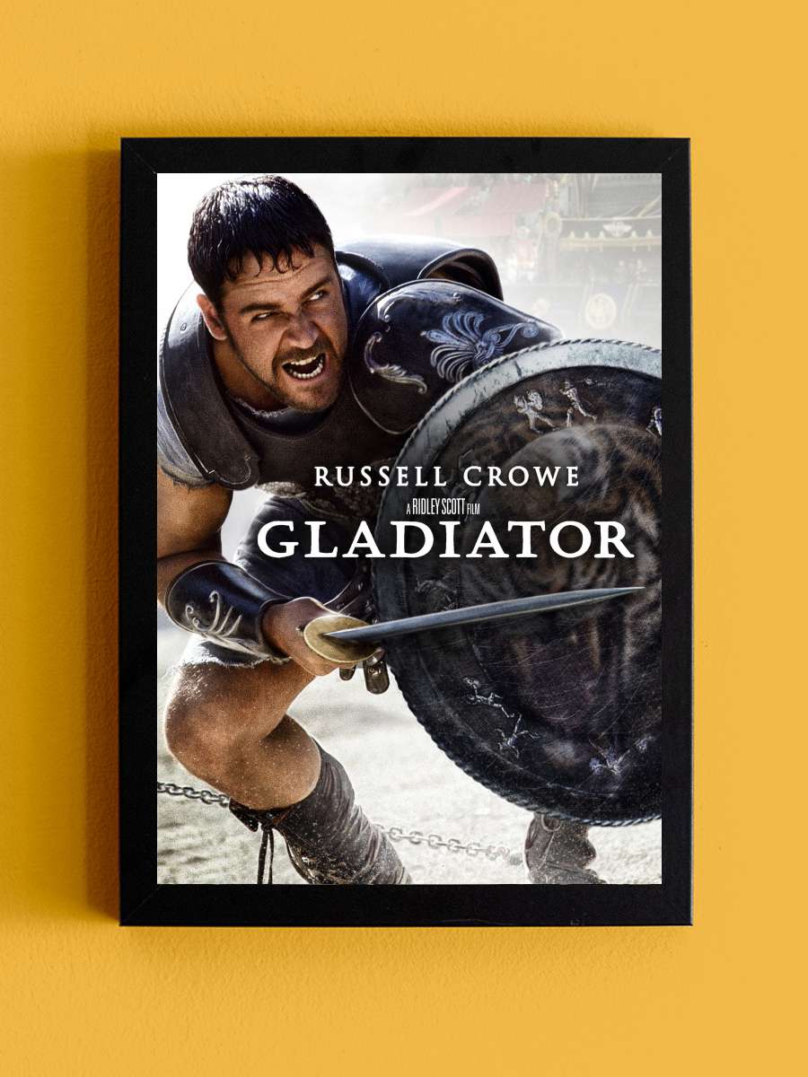 Gladyatör - Gladiator Film Tablo Siyah Çerçeveli Film Poster Afiş Tablo