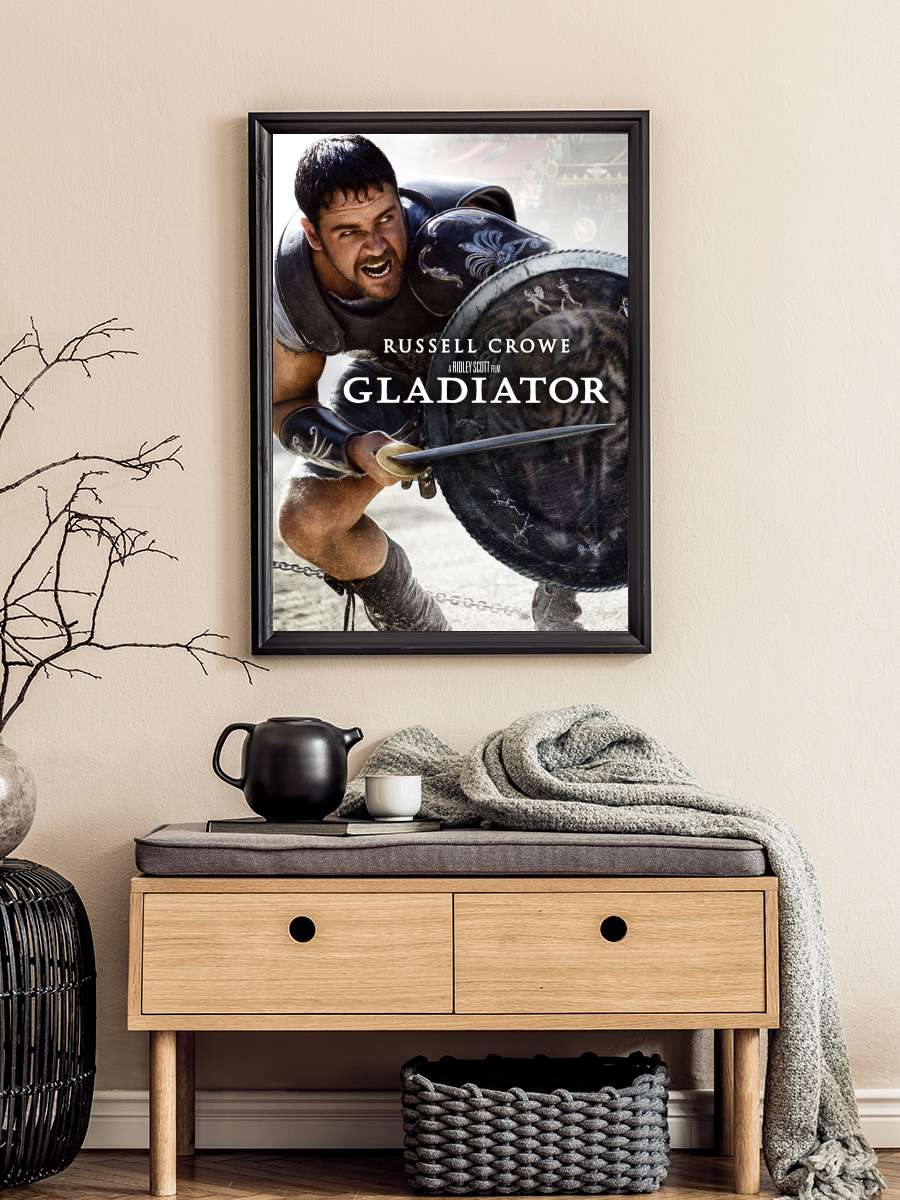 Gladyatör - Gladiator Film Tablo Siyah Çerçeveli Film Poster Afiş Tablo