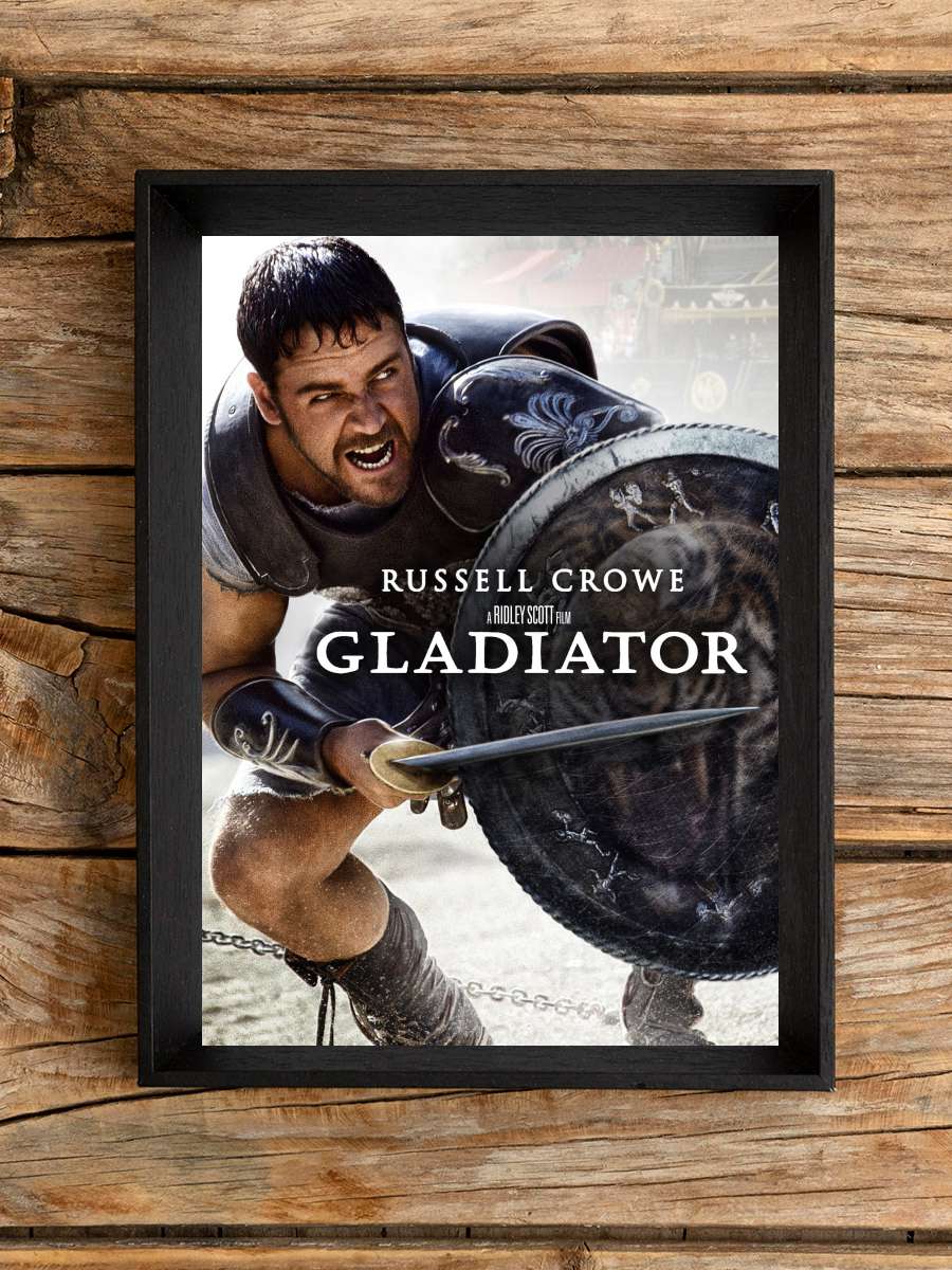 Gladyatör - Gladiator Film Tablo Siyah Çerçeveli Film Poster Afiş Tablo