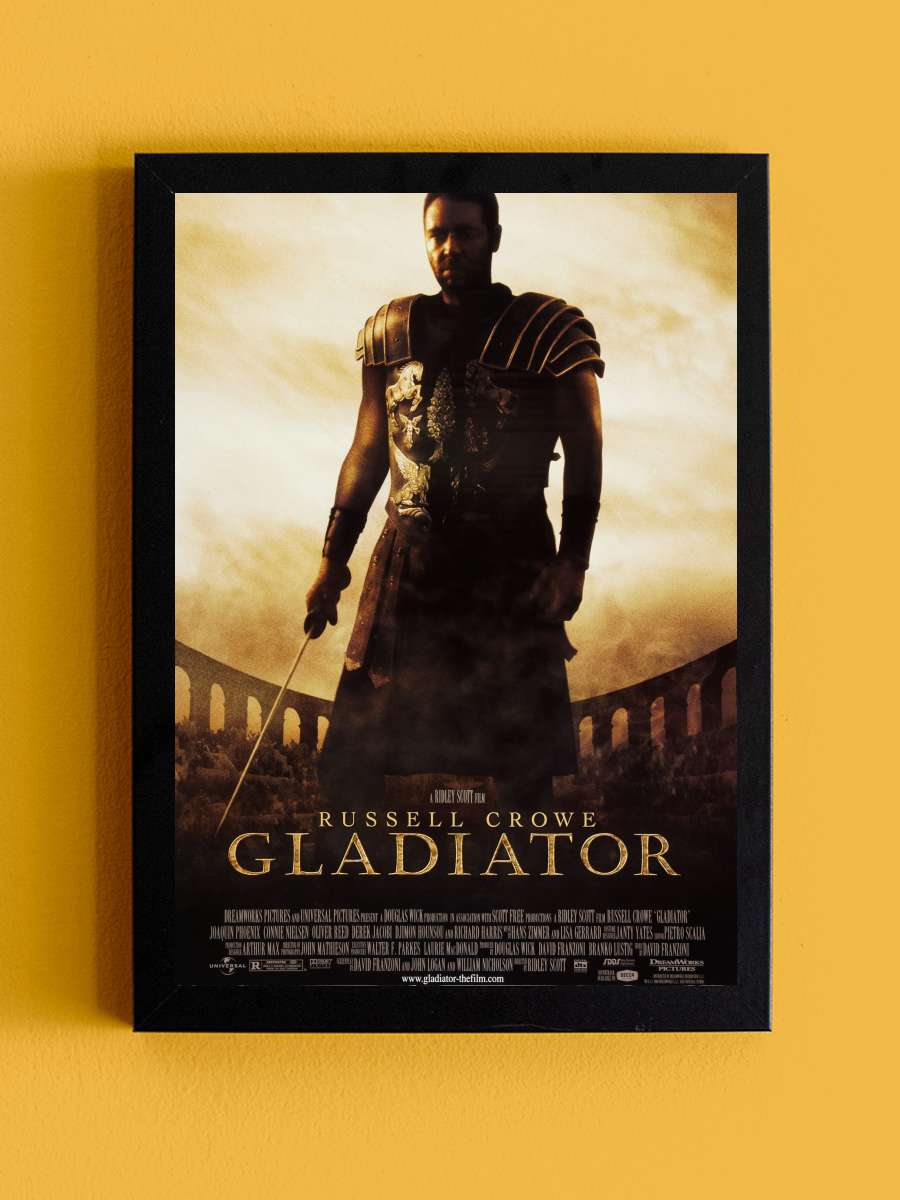 Gladyatör - Gladiator Film Tablo Siyah Çerçeveli Film Poster Afiş Tablo