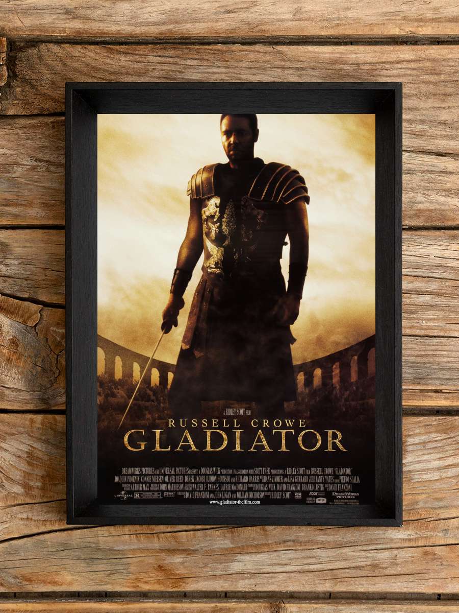 Gladyatör - Gladiator Film Tablo Siyah Çerçeveli Film Poster Afiş Tablo