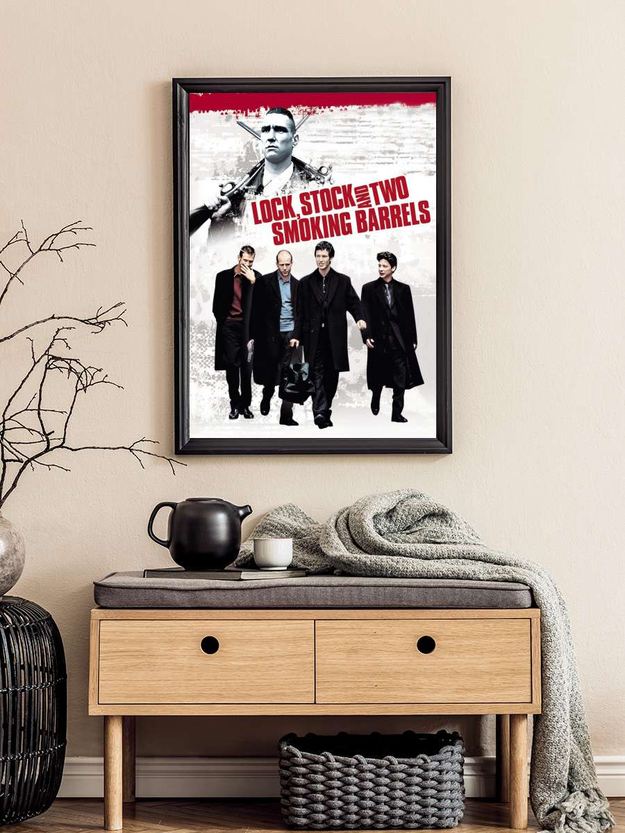 Ateşten Kalbe, Akıldan Dumana - Lock, Stock and Two Smoking Barrels Film Tablo Siyah Çerçeveli Film Poster Afiş Tablo