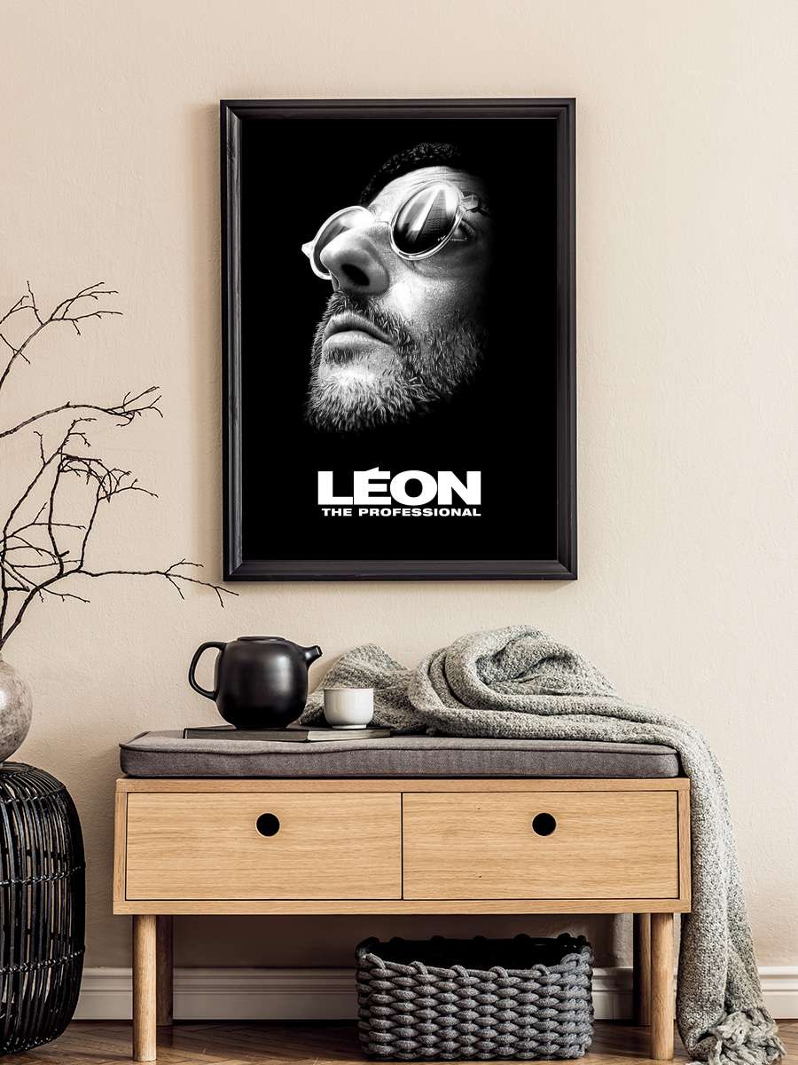 Sevginin Gücü - Léon: The Professional Film Tablo Siyah Çerçeveli Film Poster Afiş Tablo