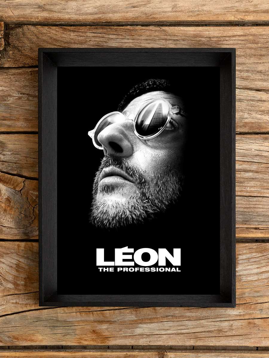 Sevginin Gücü - Léon: The Professional Film Tablo Siyah Çerçeveli Film Poster Afiş Tablo