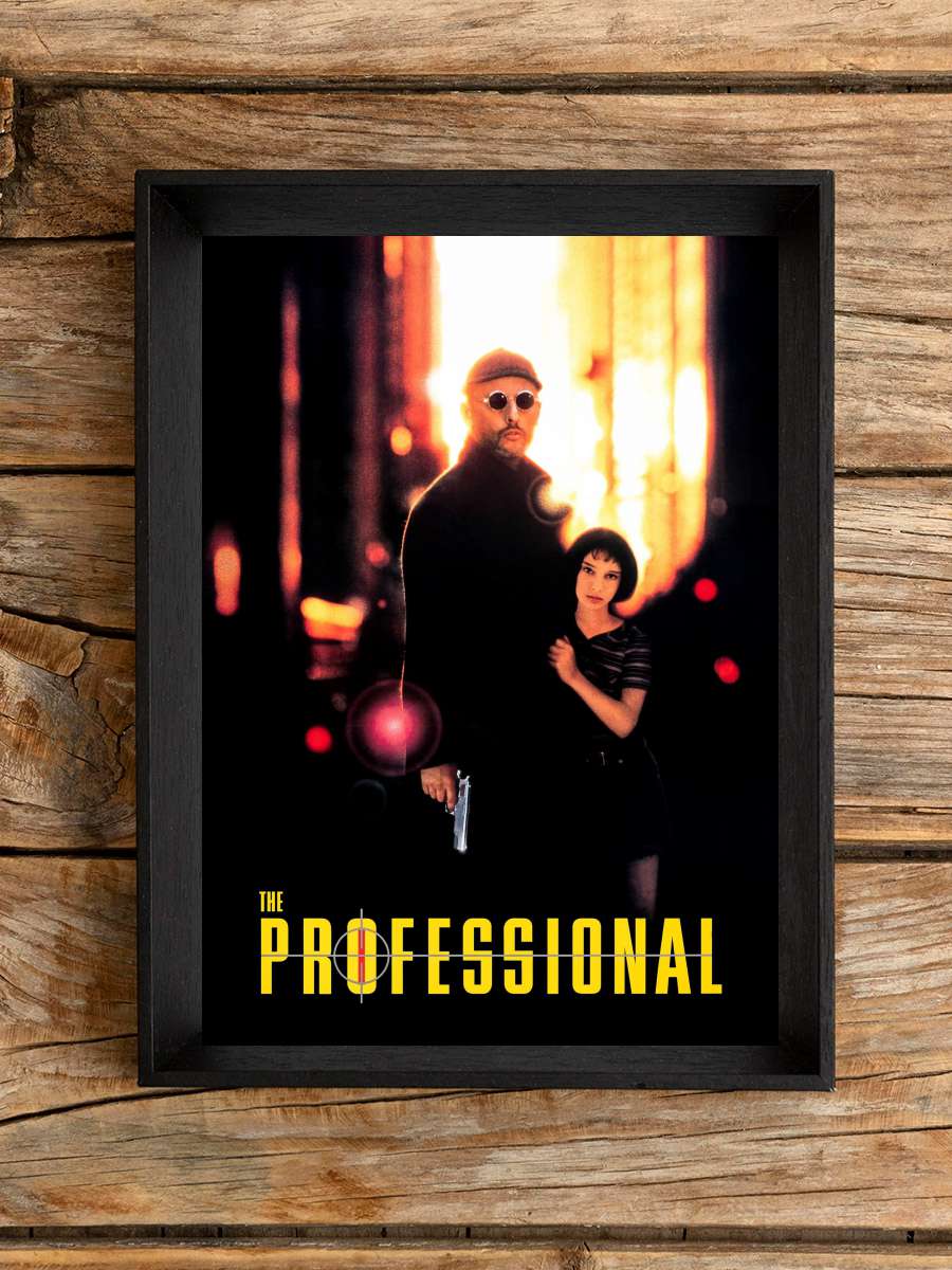 Sevginin Gücü - Léon: The Professional Film Tablo Siyah Çerçeveli Film Poster Afiş Tablo