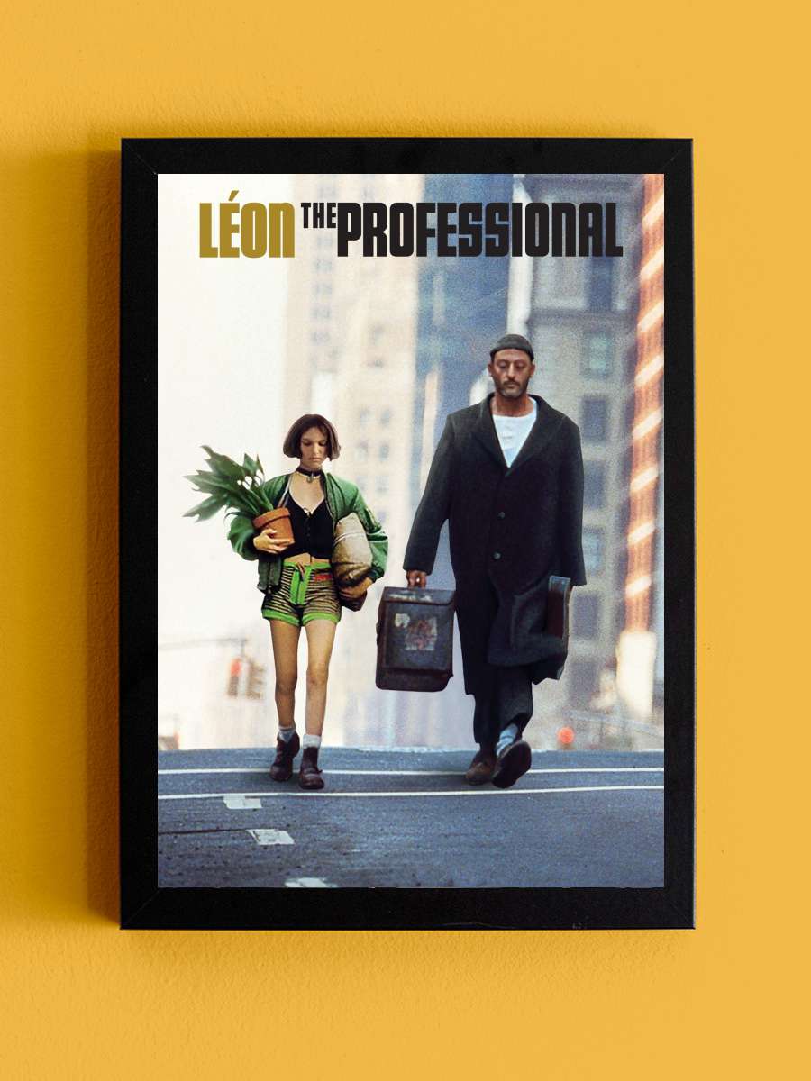 Sevginin Gücü - Léon: The Professional Film Tablo Siyah Çerçeveli Film Poster Afiş Tablo