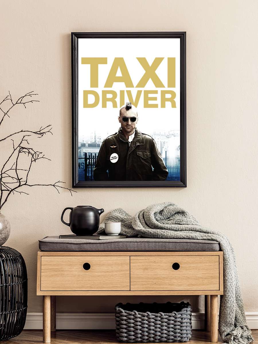 Taksi Şoförü - Taxi Driver Film Tablo Siyah Çerçeveli Film Poster Afiş Tablo