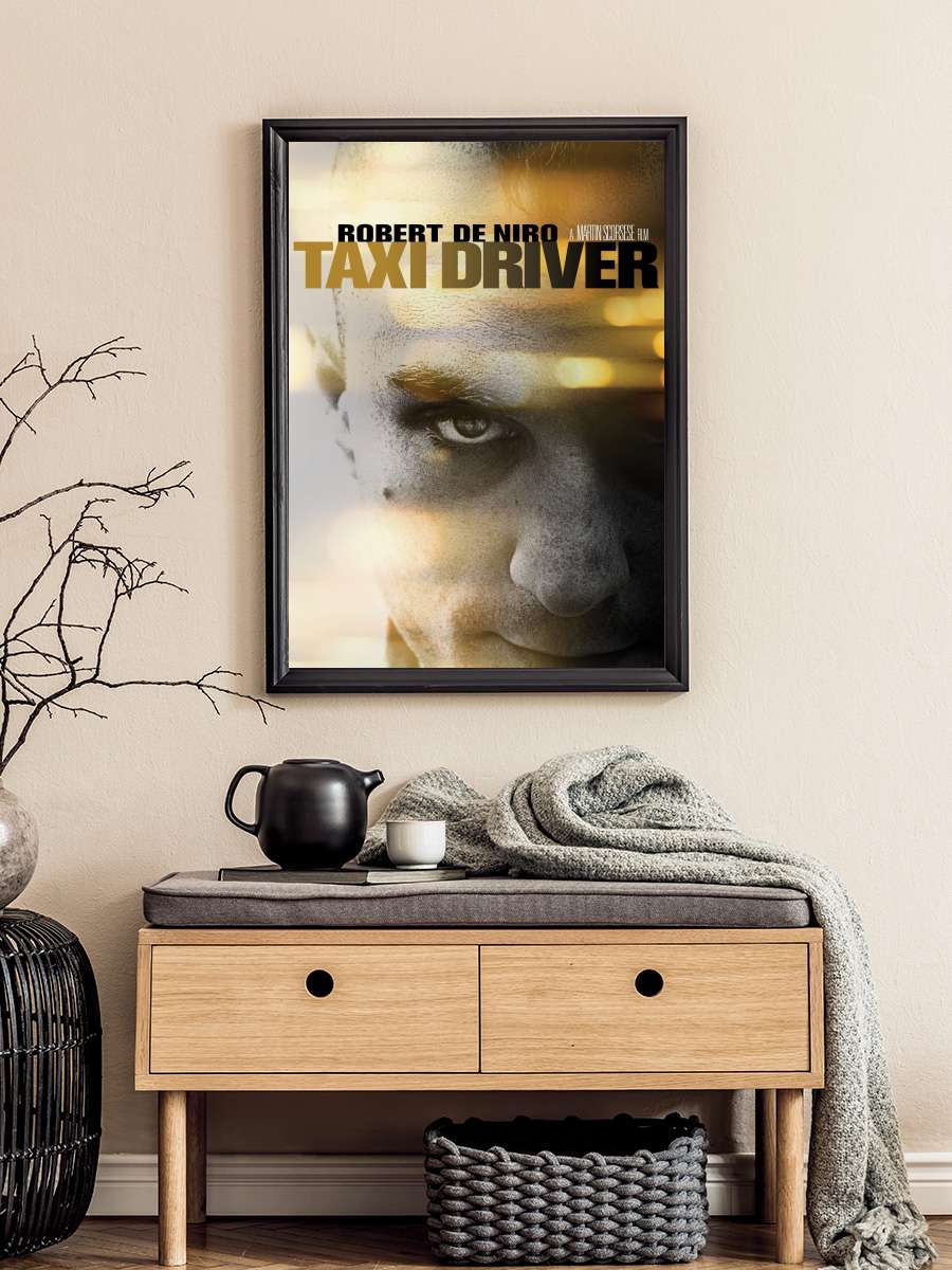 Taksi Şoförü - Taxi Driver Film Tablo Siyah Çerçeveli Film Poster Afiş Tablo