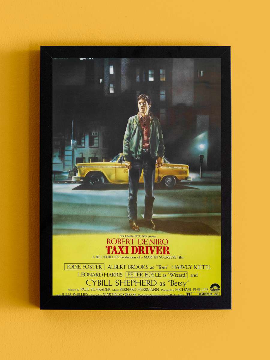 Taksi Şoförü - Taxi Driver Film Tablo Siyah Çerçeveli Film Poster Afiş Tablo