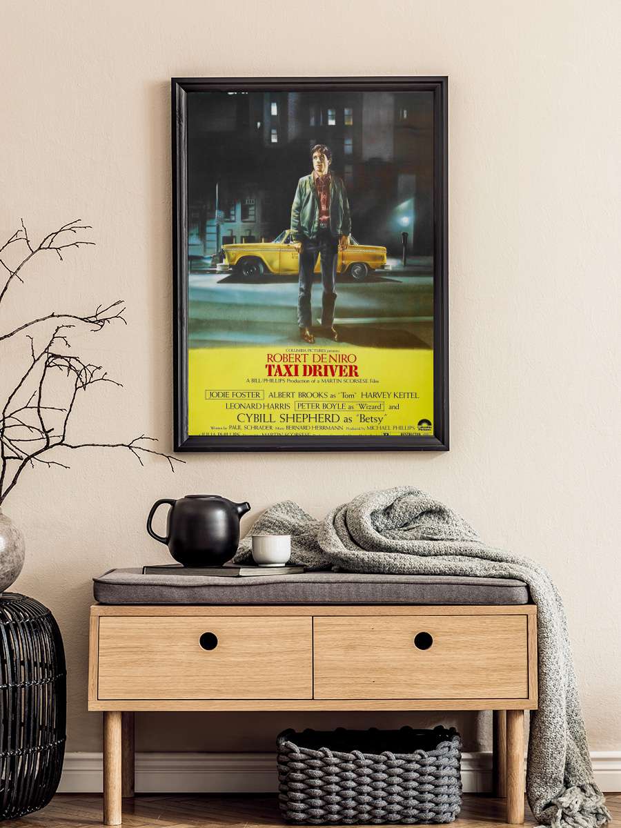 Taksi Şoförü - Taxi Driver Film Tablo Siyah Çerçeveli Film Poster Afiş Tablo