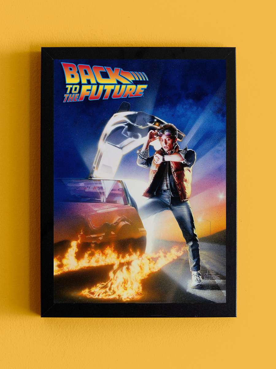 Geleceğe Dönüş - Back to the Future Film Tablo Siyah Çerçeveli Film Poster Afiş Tablo