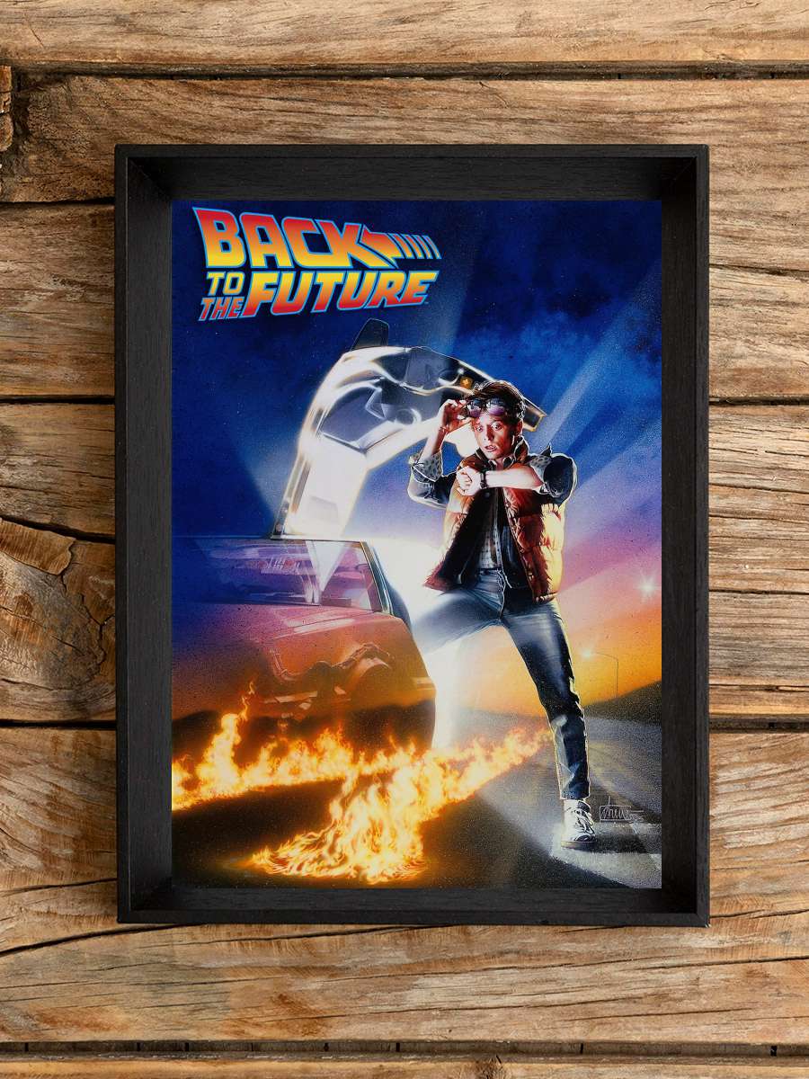 Geleceğe Dönüş - Back to the Future Film Tablo Siyah Çerçeveli Film Poster Afiş Tablo