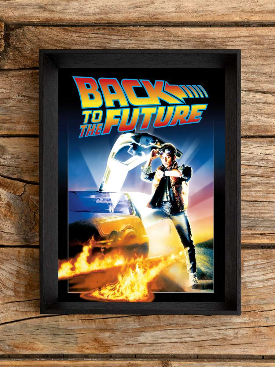 Geleceğe Dönüş - Back to the Future Film Tablo Siyah Çerçeveli Film Poster Afiş Tablo