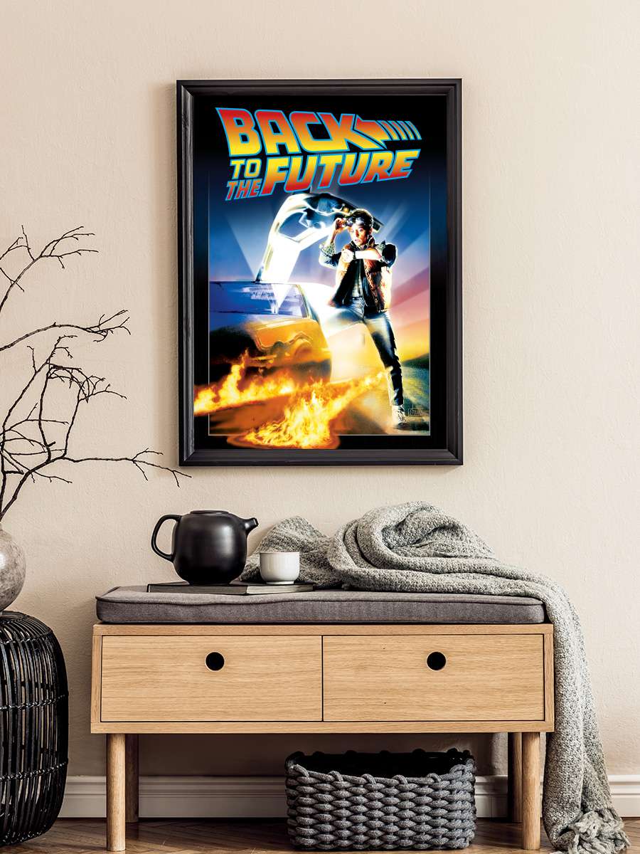 Geleceğe Dönüş - Back to the Future Film Tablo Siyah Çerçeveli Film Poster Afiş Tablo