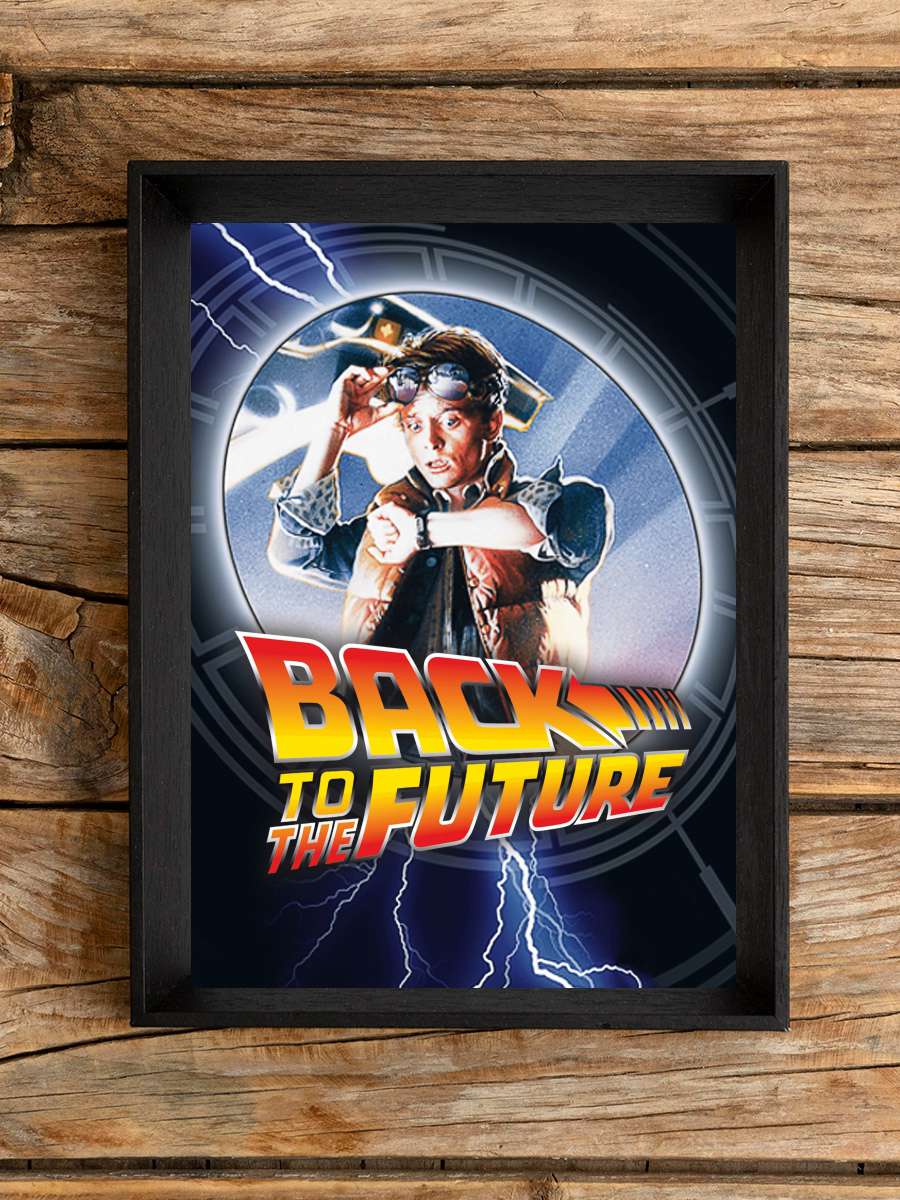 Geleceğe Dönüş - Back to the Future Film Tablo Siyah Çerçeveli Film Poster Afiş Tablo