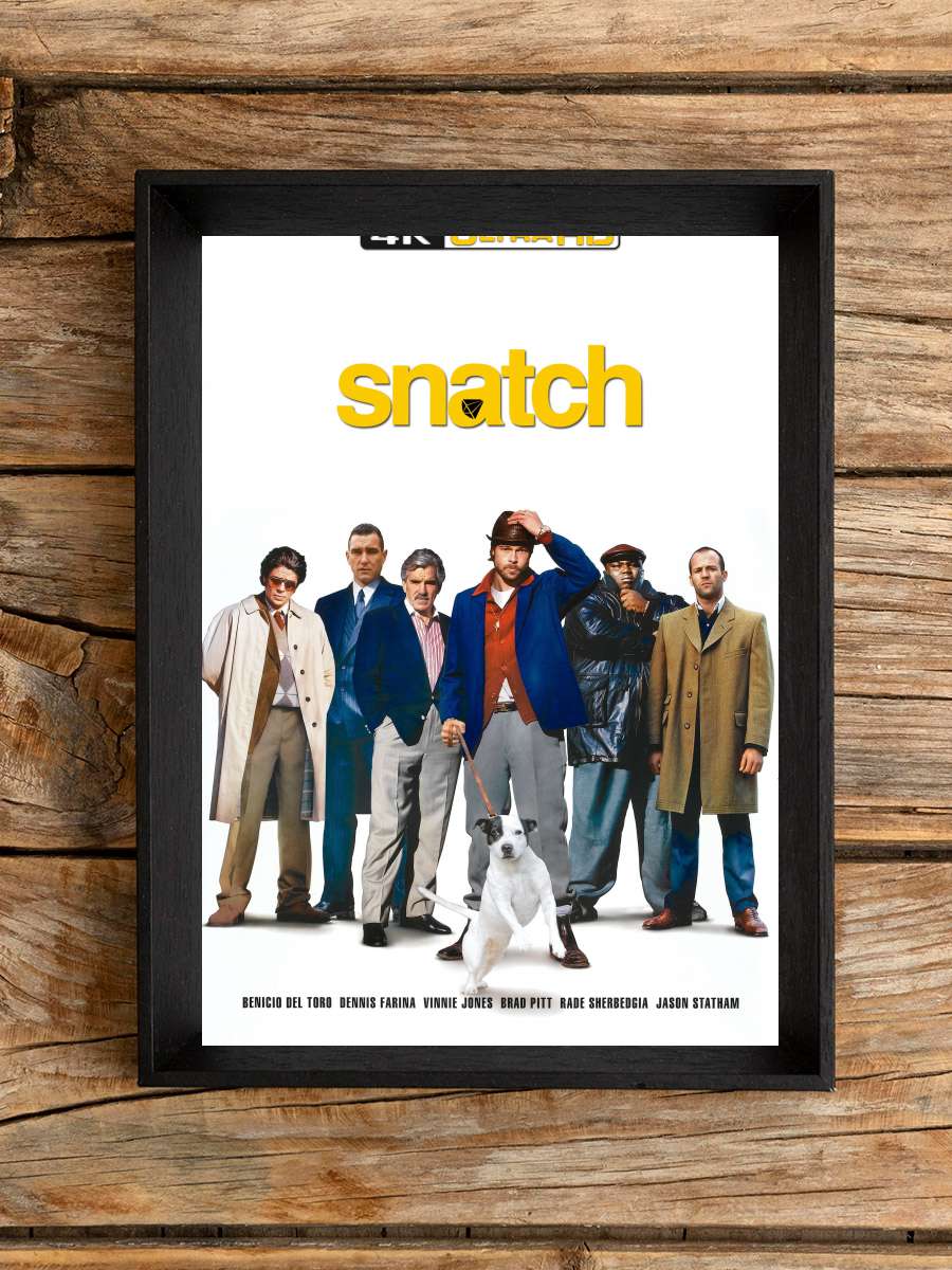 Kapışma - Snatch Film Tablo Siyah Çerçeveli Film Poster Afiş Tablo