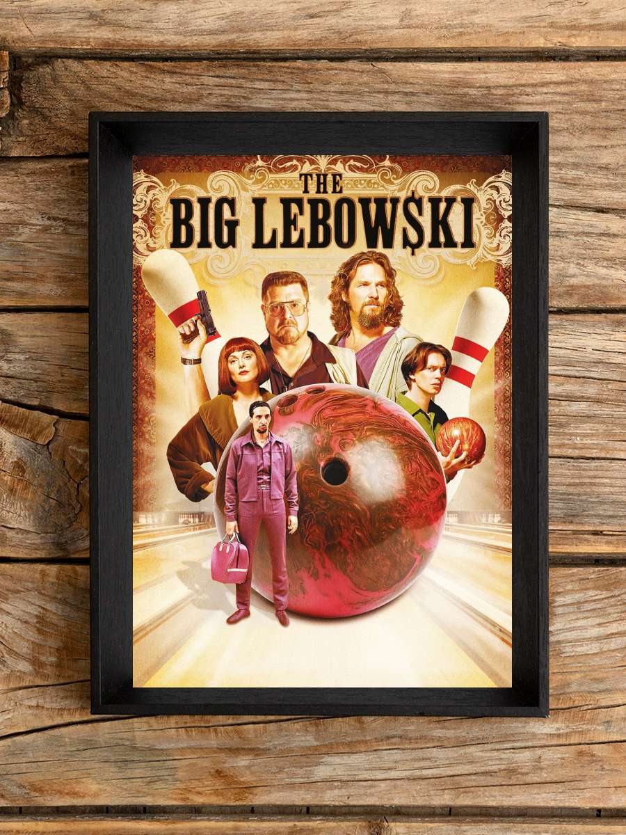 Büyük Lebowski - The Big Lebowski Film Tablo Siyah Çerçeveli Film Poster Afiş Tablo