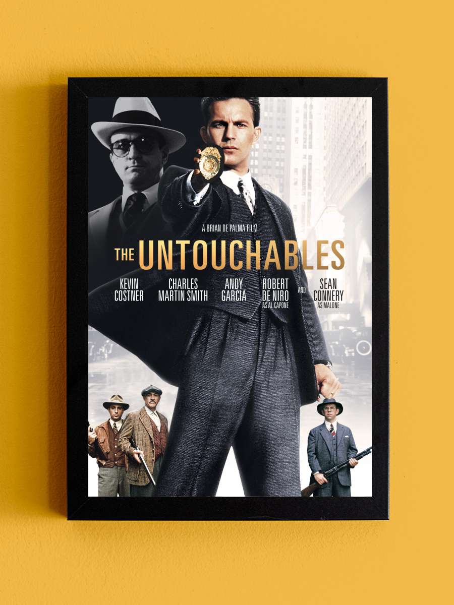 Dokunulmazlar - The Untouchables Film Tablo Siyah Çerçeveli Film Poster Afiş Tablo