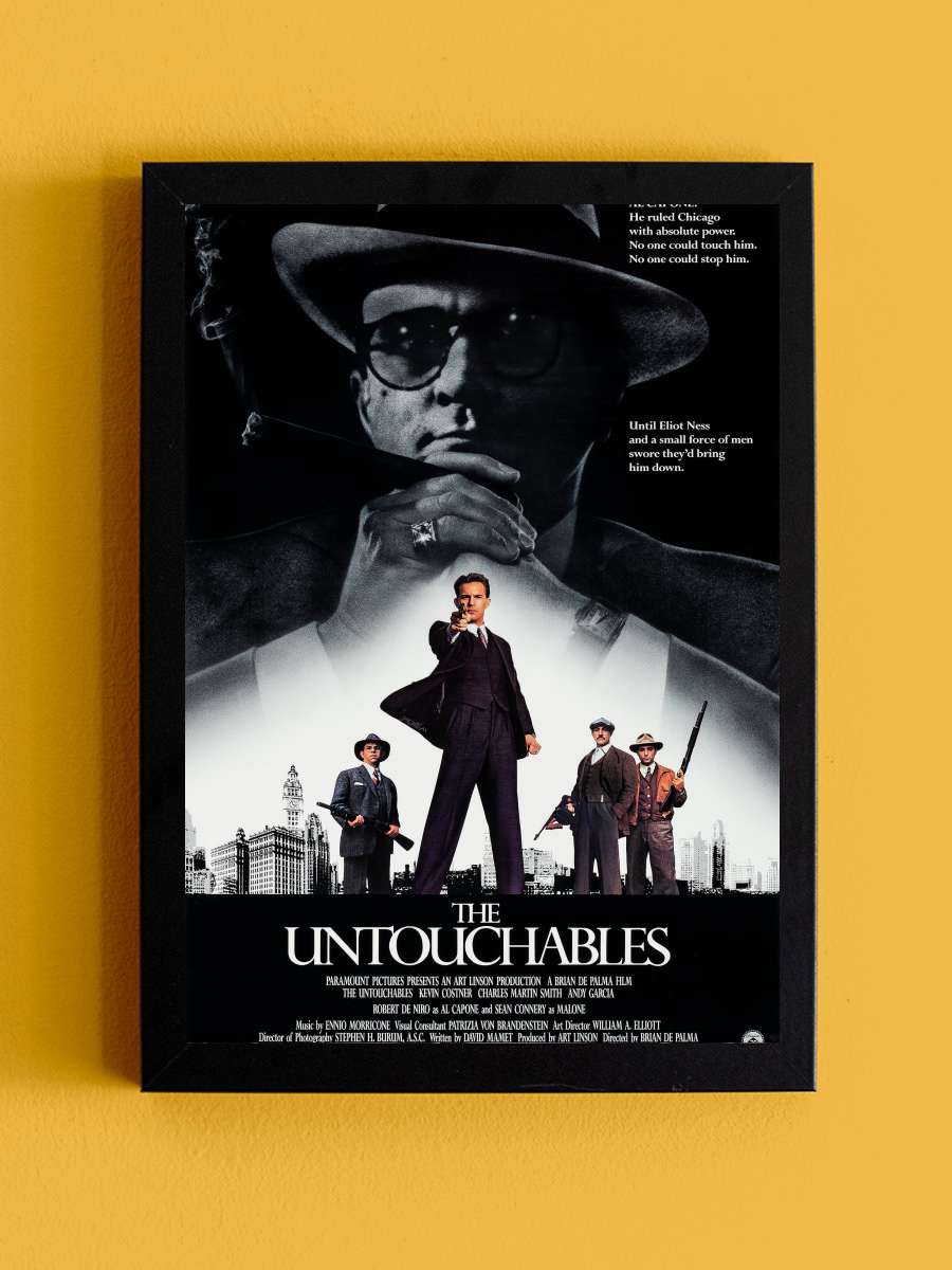 Dokunulmazlar - The Untouchables Film Tablo Siyah Çerçeveli Film Poster Afiş Tablo