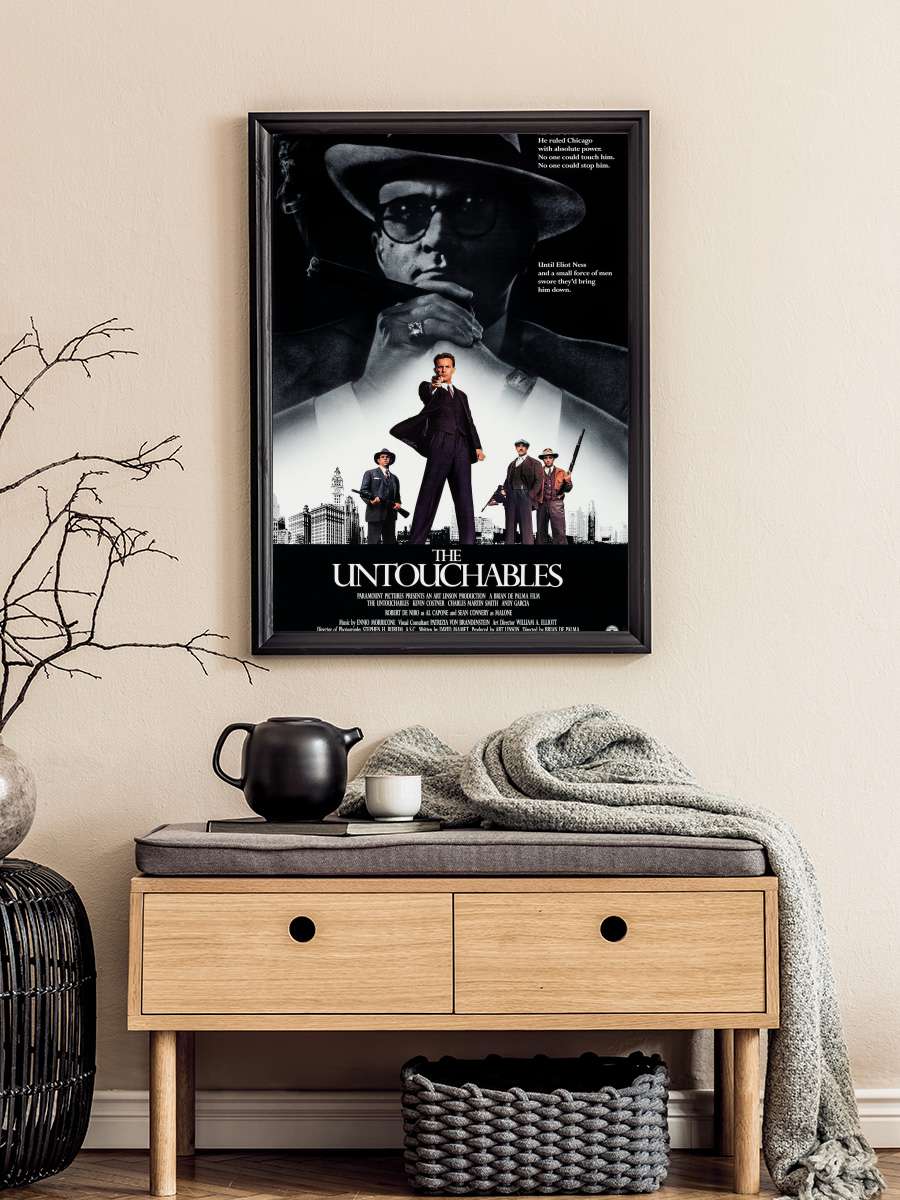 Dokunulmazlar - The Untouchables Film Tablo Siyah Çerçeveli Film Poster Afiş Tablo