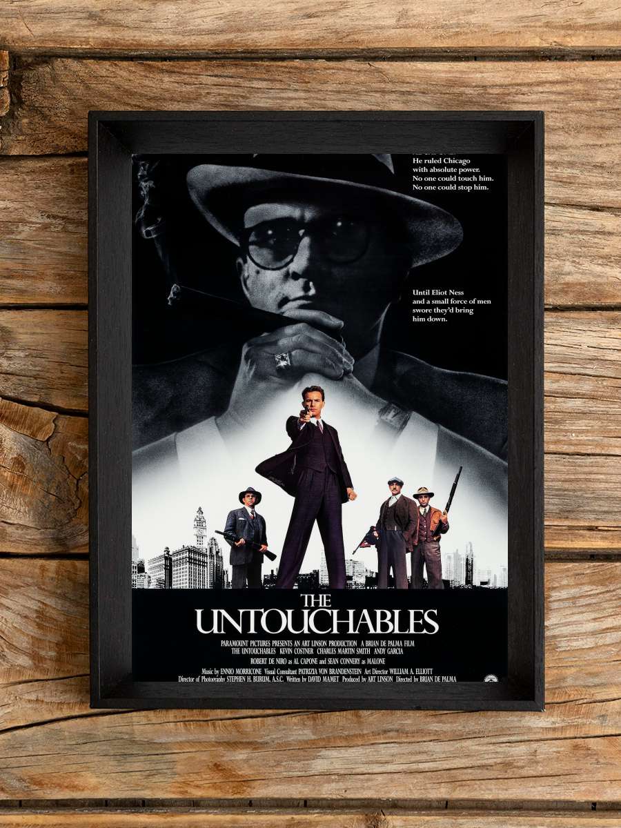 Dokunulmazlar - The Untouchables Film Tablo Siyah Çerçeveli Film Poster Afiş Tablo