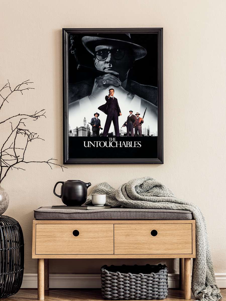 Dokunulmazlar - The Untouchables Film Tablo Siyah Çerçeveli Film Poster Afiş Tablo