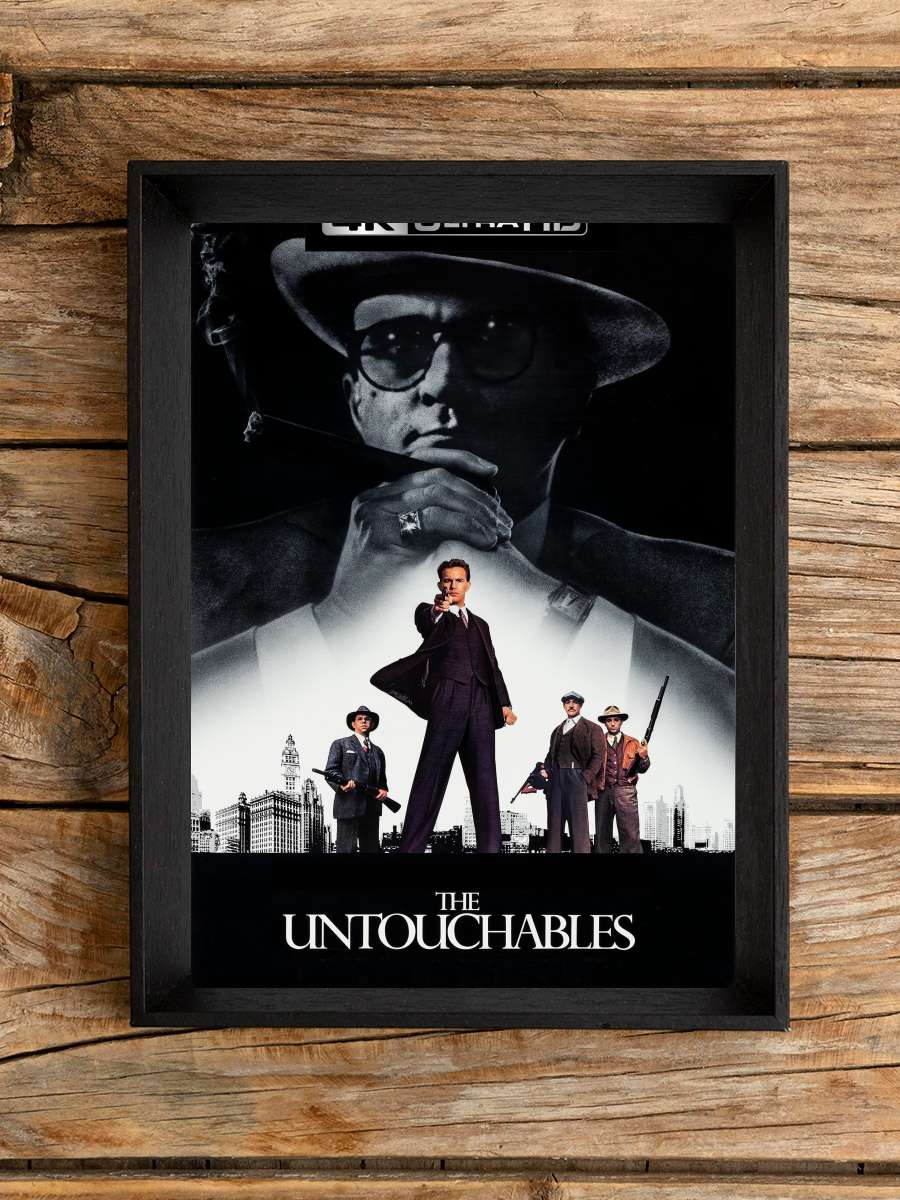 Dokunulmazlar - The Untouchables Film Tablo Siyah Çerçeveli Film Poster Afiş Tablo