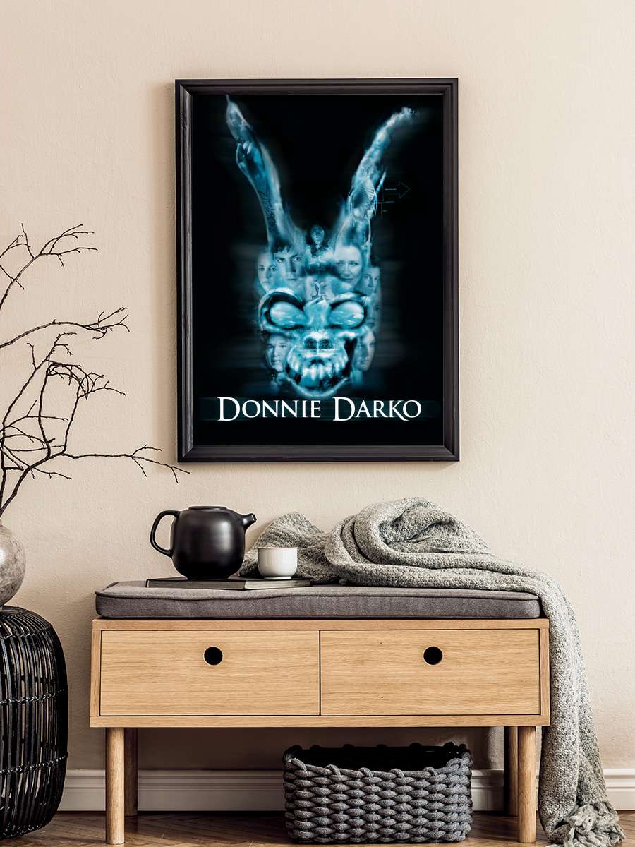 Karanlık Yolculuk - Donnie Darko Film Tablo Siyah Çerçeveli Film Poster Afiş Tablo