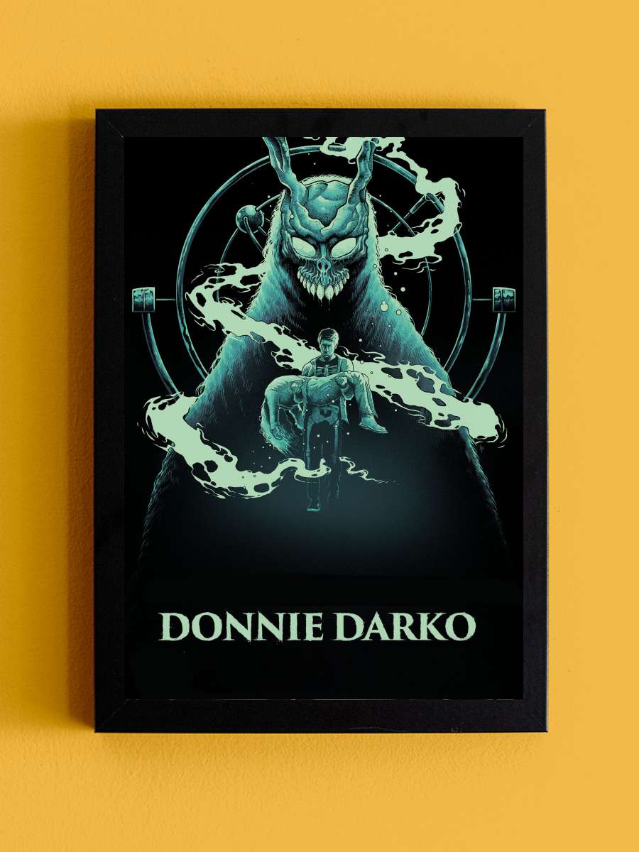 Karanlık Yolculuk - Donnie Darko Film Tablo Siyah Çerçeveli Film Poster Afiş Tablo