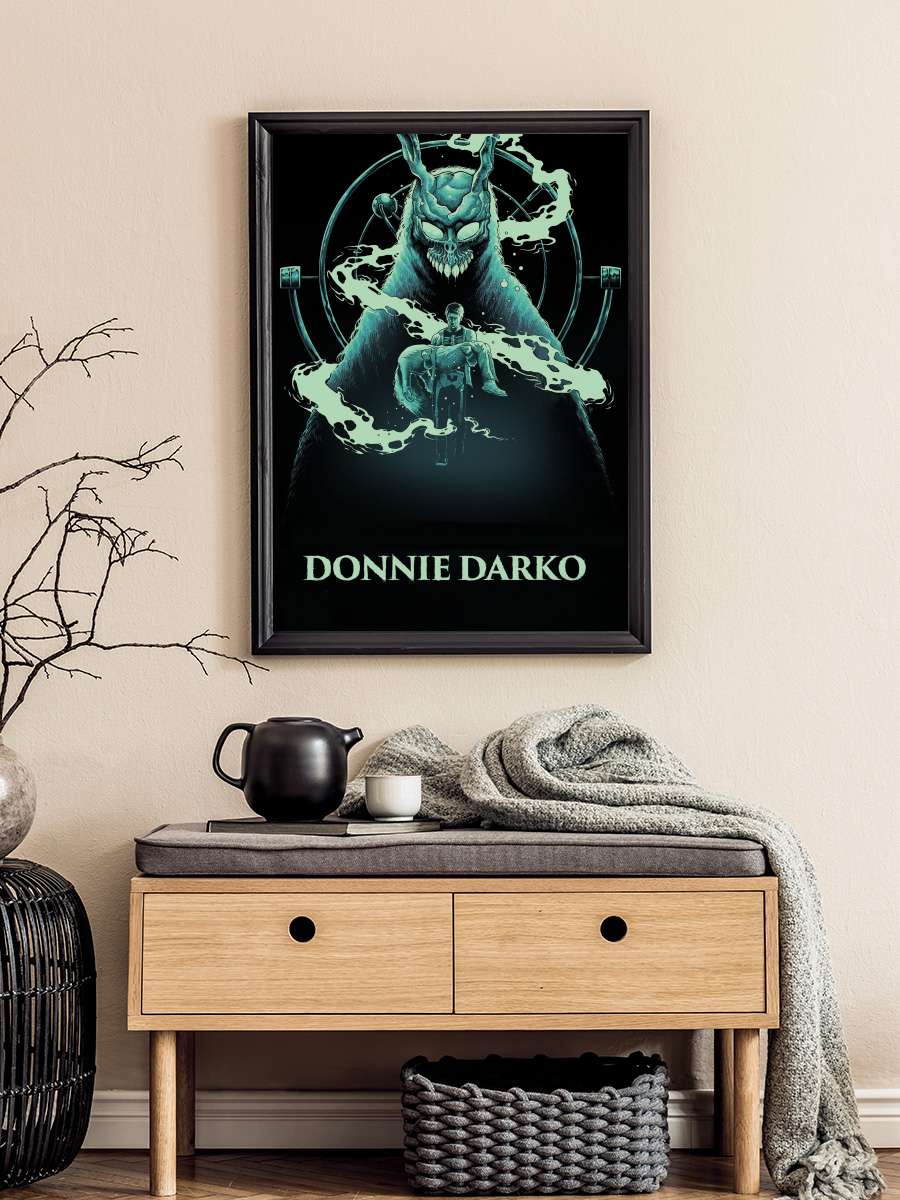 Karanlık Yolculuk - Donnie Darko Film Tablo Siyah Çerçeveli Film Poster Afiş Tablo