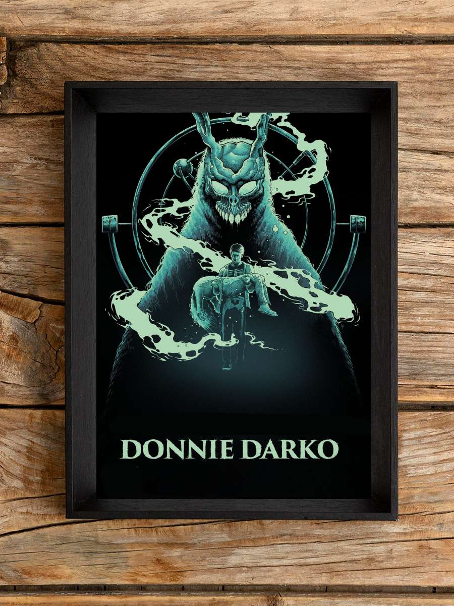 Karanlık Yolculuk - Donnie Darko Film Tablo Siyah Çerçeveli Film Poster Afiş Tablo