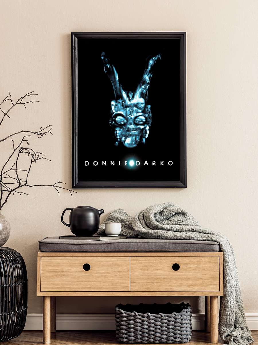 Karanlık Yolculuk - Donnie Darko Film Tablo Siyah Çerçeveli Film Poster Afiş Tablo