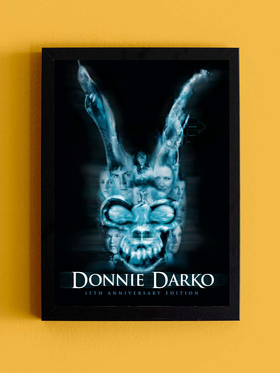 Karanlık Yolculuk - Donnie Darko Film Tablo Siyah Çerçeveli Film Poster Afiş Tablo