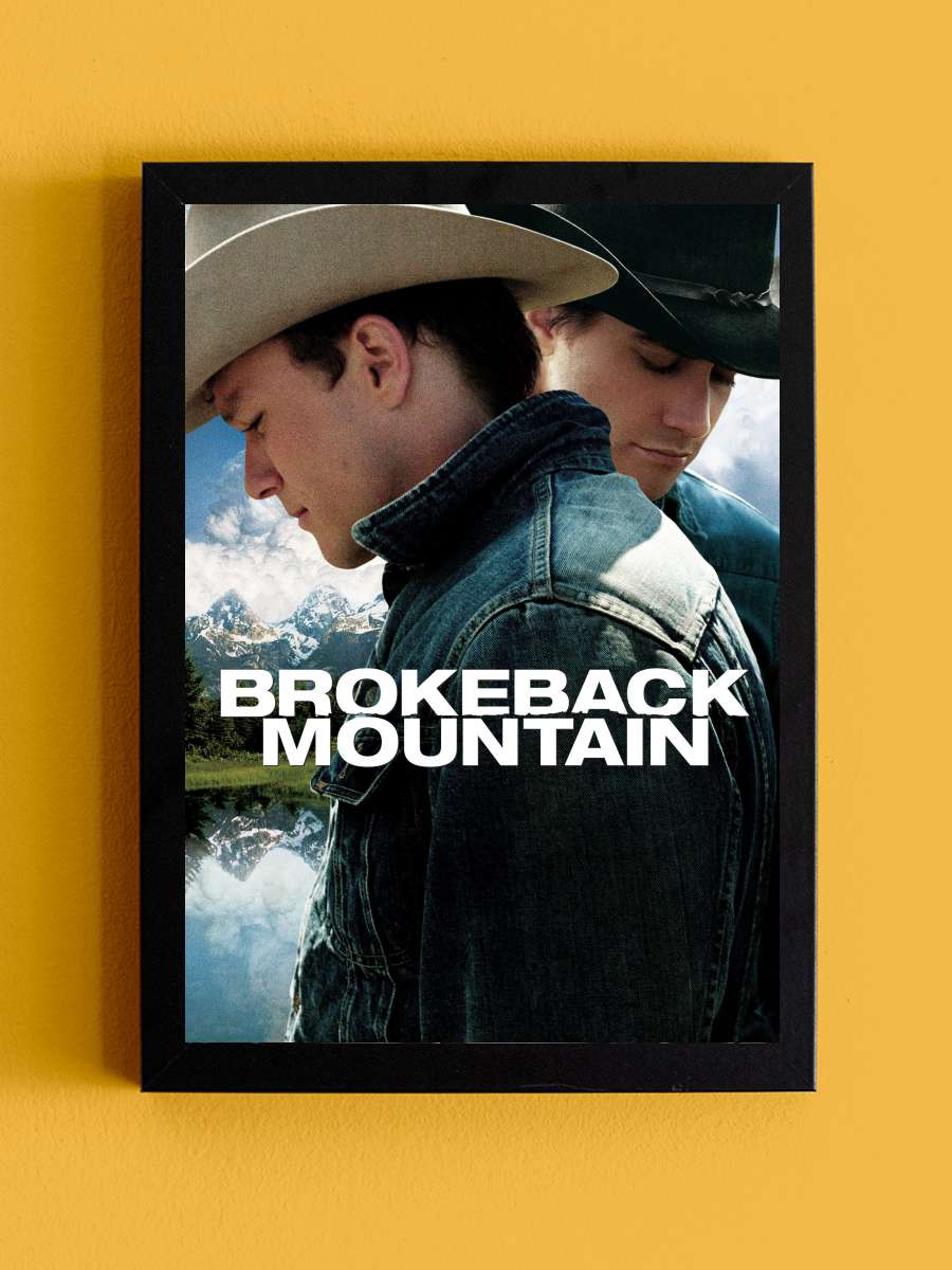 Brokeback Dağı - Brokeback Mountain Film Tablo Siyah Çerçeveli Film Poster Afiş Tablo