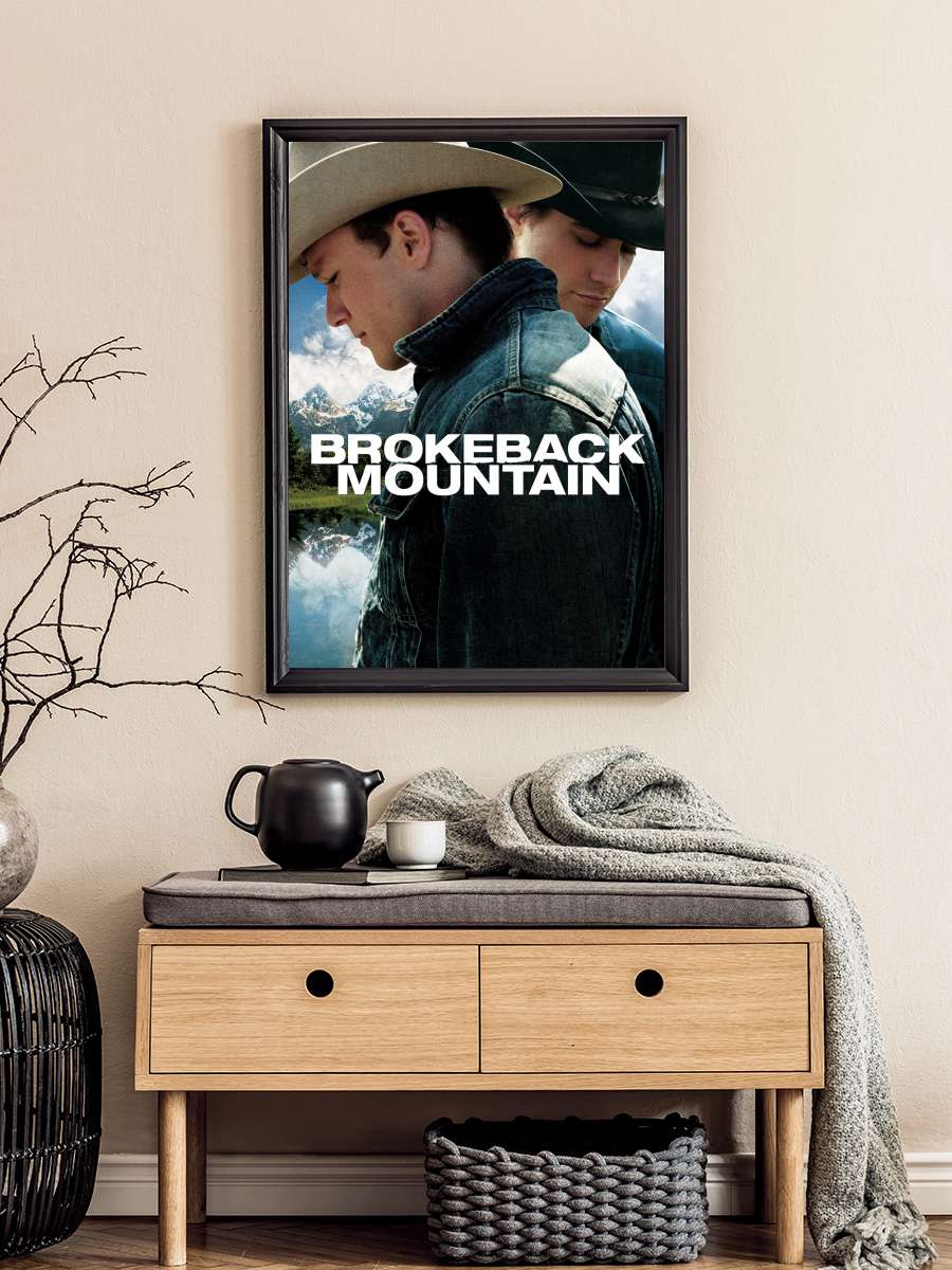 Brokeback Dağı - Brokeback Mountain Film Tablo Siyah Çerçeveli Film Poster Afiş Tablo